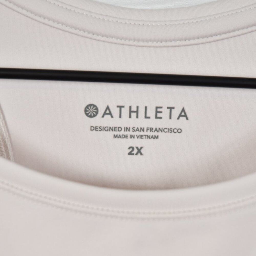 Athleta Shanti Watercolor Stripe Crop, 2X, NWT - Picture 4 of 7